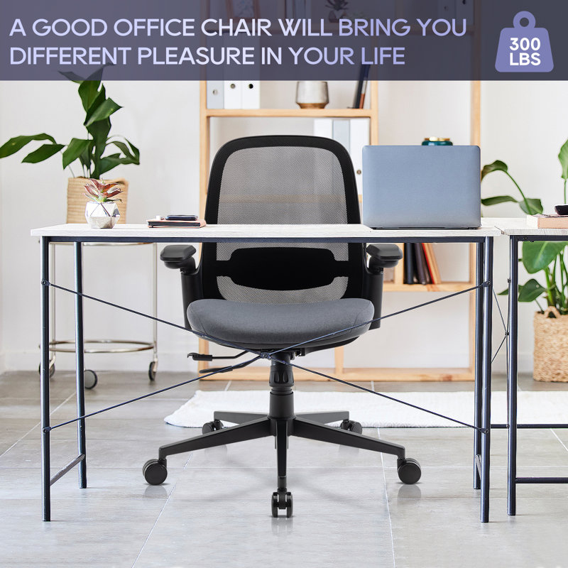 The Twillery Co.® Virginia Ergonomic Adjustable Cushion Swivel Mesh